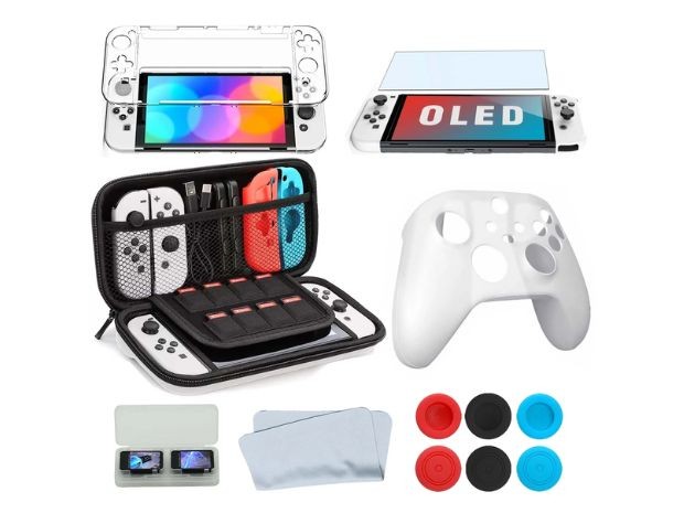 &uu NINTENDO SWITCH CASE SET 12 EN 1 (124)